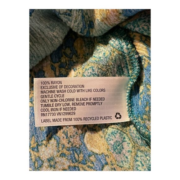 Knox Rose Boho Midi Sleeveless Dress with Drawstring Accent Waist Size M - Picture 6 of 6